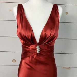 Stunning rust orange gown